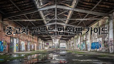 중고차 고르는 법: 완벽 가이드